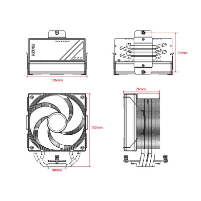 Вентилятор для процессора ID-COOLING FROZN A410 SE ARGB
