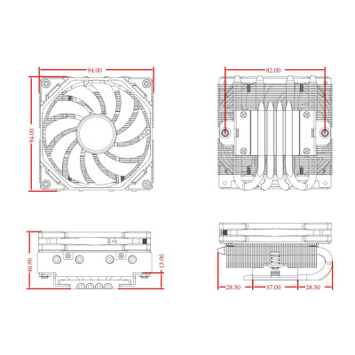 Вентилятор для процессора ID-COOLING IS-40-XT BLACK