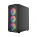 Корпус Wintek Tornado Pro PS195-B-M TG, ATX, USB 2*3.0/1*2.0, HD+Mic, 0,5mm, 4*12cm ARGB, Black