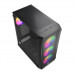 Корпус Wintek Tornado Pro PS195-B-M TG, ATX, USB 2*3.0/1*2.0, HD+Mic, 0,5mm, 4*12cm ARGB, Black