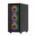 Корпус Wintek Apollo 802-B-M TG, ATX/Micro ATX, USB 1*3.0/2*2.0, HD+Mic, 4*12cm ARGB (контроллер + пульт д/у в комплекте), чёрный