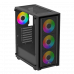 Корпус Wintek Apollo 802-B-M TG, ATX/Micro ATX, USB 1*3.0/2*2.0, HD+Mic, 4*12cm ARGB (контроллер + пульт д/у в комплекте), чёрный
