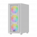 Корпус Wintek Apollo 802-W-M TG, ATX/Micro ATX, USB 1*3.0/2*2.0, HD+Mic, 4*12cm ARGB (контроллер + пульт д/у в комплекте), белый