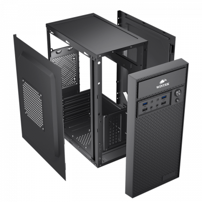 Корпус Wintek K260, 0.45mm, 2xUSB 3.0 + 2xUSB 2.0, MiniTower
