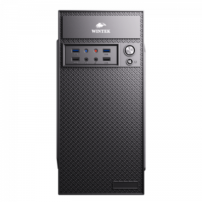 Корпус Wintek K260-A450-12F, 0.45mm, 2xUSB 3.0 + 2xUSB 2.0, MiniTower + A-450-12F + кабель