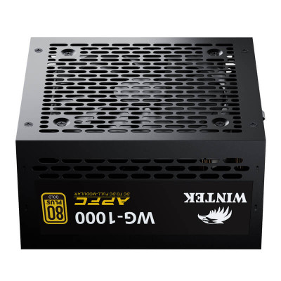 Блок питания Wintek WG-1000, 1000W, 20+4, 2*P8(4+4), 3*P6+2, 5*SATA, 3*MOLEX, 1*PCIE 5.1(12+4),80+Gold, Full Modular