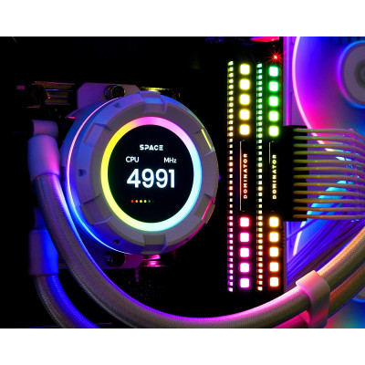 Водяное охлаждение для процессора ID-COOLING SL360 WHITE
