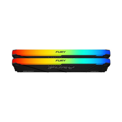 Комплект модулей памяти Kingston FURY Beast RGB KF432C16BB12AK2/32 DDR4 32GB (Kit 2x16GB) 3200MHz