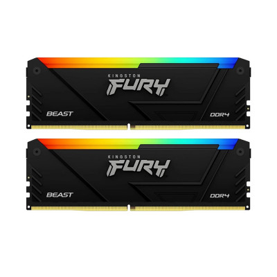 Комплект модулей памяти Kingston FURY Beast RGB KF432C16BB12AK2/32 DDR4 32GB (Kit 2x16GB) 3200MHz