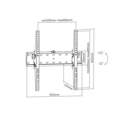 Кронштейн Brateck KL21G-44T для ТВ и мониторов, 32