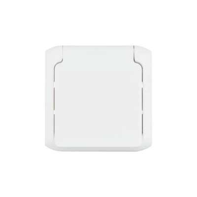 Розетка с крышкой Legrand Forix 16A 250В IP44 накладная белый