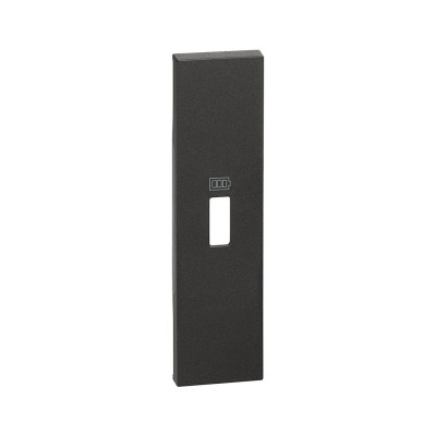 Лицевая панель Bticino KG10C Living Now USB зарядки 1 модуль черный