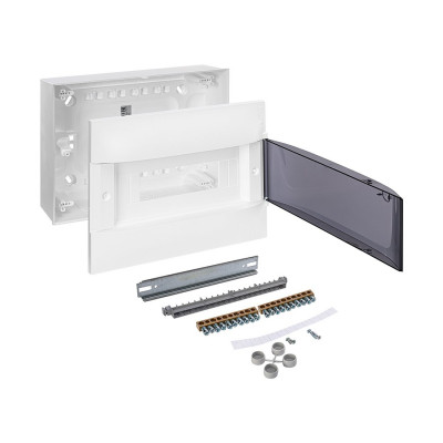 Щит навесной Legrand Practibox S 1х12 IP40 Дымчатая дверь