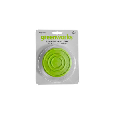 Комплект Катушка для триммера с леской 1,65 мм и крышкой Greenworks