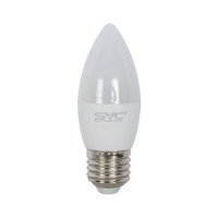 Лампа светодиодная SVC LED C35-9W-E27-3000K Свеча Тёплый