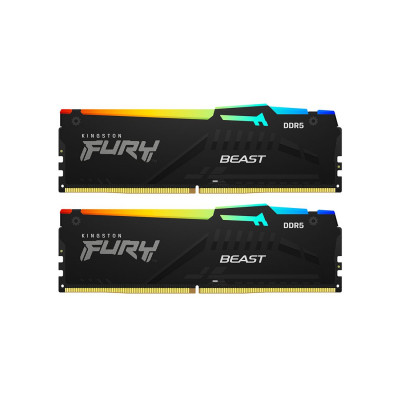 Комплект модулей памяти Kingston FURY Beast RGB KF556C36BBEAK2-32 DDR5 32GB (Kit 2x16GB) 5600MHz