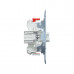 Переключатель мех-м MERTEN MTN3126-0000 D-Life 2 клавишный