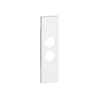 Лицевая панель Bticino KW09 Living Now для TV розеток с 2 отверстиями 1 модуль белый