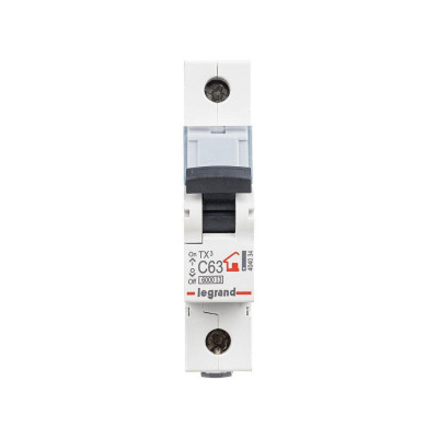 Автоматический выключатель Legrand 404034 1П C63A TX3 6000 6kA