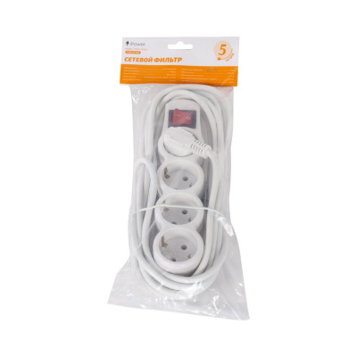 Сетевой фильтр iPower Home W4-50M 5 м.220 в.