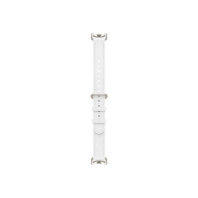 Сменный кожаный браслет для Xiaomi Smart Band 9 Ceramic White
