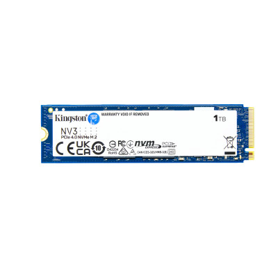 Твердотельный накопитель SSD 1000 Gb M.2 2280 Kingston SNV3S/1000G, PCIe NVMe Gen 4x4, W6000/R4000