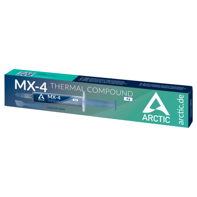 Термопаста ARCTIC MX-4, ACTCP00031B, 4g, 2.5g/cm3, шприц со шпателем