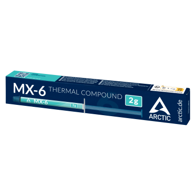 Термопаста ARCTIC MX-6, ACTCP00079A, 2g, 2.6g/cm3, шприц