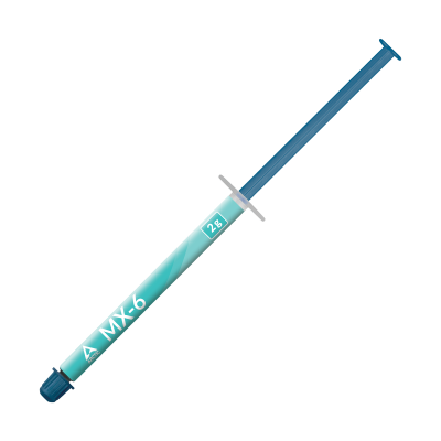 Термопаста ARCTIC MX-6, ACTCP00079A, 2g, 2.6g/cm3, шприц