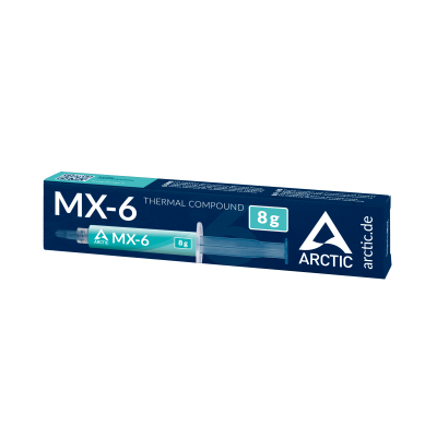 Термопаста ARCTIC MX-6, ACTCP00081A, 8g, 2.6g/cm3, шприц