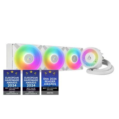 Водяное охлаждение ARCTIC Liquid Freezer III - 360 A-RGB(White), ACFRE00152A, S1851/1700/1200/AMD4/5