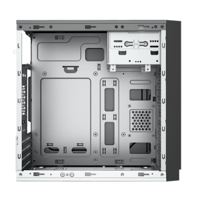 Компьютерный корпус Nexa Lite NL6505, Без БП, 2xUSB2.0, Black, mATX