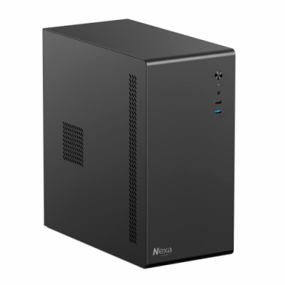 Компьютерный корпус Nexa Lite NL6519, Без БП, 1xUSB2.0, 1xUSB3.0, Black, mATX