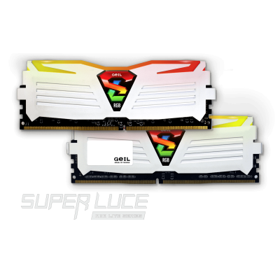 Оперативная память 16GB Kit (2x8GB) GEIL DDR4 3000MHz SUPER LUCE RGB WHITE GLWS416GB3000C16ADC