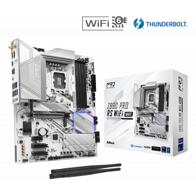 Материнская плата ASRock Z890 PRO RS WIFI WHITE LGA1851 4xDDR5 4xSATA 4xM.2 HDMI DP Type-C ATX