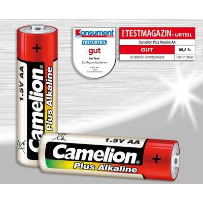 Батарейка CAMELION Тип батареи АА (Пальчиковая) Plus Alkaline AA 1.5V 2700 mAh в уп.24 шт. LR6-PB24