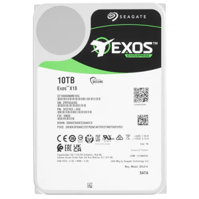 Корпоративный жесткий диск 10Tb Seagate EXOS X18 SATA3 3.5