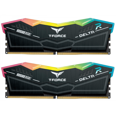 Оперативная память 32GB Kit (2x16GB) 6400MHz DDR5 Team Group DELTA RGB FF3D532G6400HC40BDC01 Black