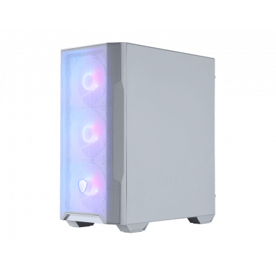 Компьютерный корпус MSI MAG FORGE M100R WHITE mATX/Mini-ITX, 2xUSB 2.0, USB 3.2, Audio, Mic, mATX