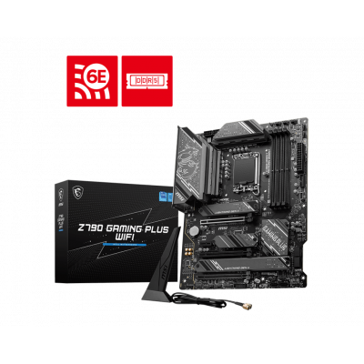 Материнская плата MSI Z790 GAMING PLUS WIFI LGA1700 4xDDR5 6xSATA3 RAID 4M.2 HDMI DP ATX