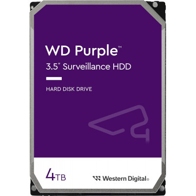Жесткий диск для видеонаблюдения HDD  4Tb Western Digital Purple SATA 6Gb/s 256Mb 3,5