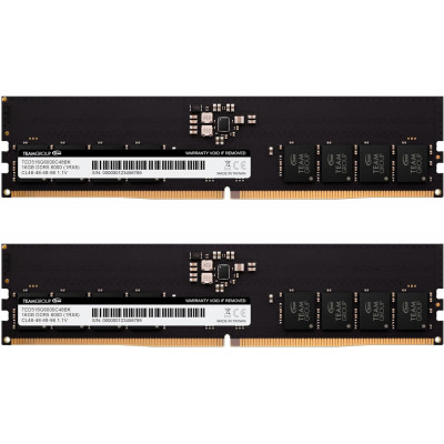 Оперативная память 32GB Kit (2x16GB) 6000MHz DDR5 Team Group ELITE PC5-48000 TED532G6000C48DC01