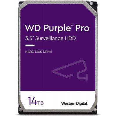 Жесткий диск для видеонаблюдения HDD 14Tb Western Digital Purple SATA 6Gb/s 512Mb 3,5