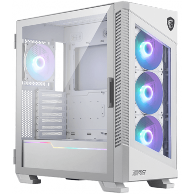 Компьютерный корпус MSI MPG VELOX 100R WHITE ATX/Micro-ATX/ 2xUSB 3.2 1xUSB 3.2 TypeC, Белый