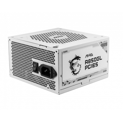 Блок питания MSI MAG  A850GL PCIE5 WHITE, 850W PCIE5  80+ GOLD Full Modular MAG A850GL PCIE5 WHITE