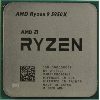 Процессор AMD Ryzen 9 5950X 3,4Гц (4,9ГГц Turbo) AM4 7nm, 16/32, 3Mb L3 64Mb, 105W, OEM