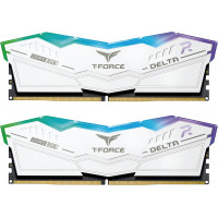 Оперативная память 32GB Kit (2x16GB) 6000MHz DDR5 TeamGroup DELTA RGB White FF4D532G6000HC38ADC01