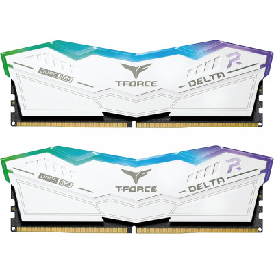 Оперативная память 32GB Kit (2x16GB) 6000MHz DDR5 TeamGroup DELTA RGB White FF4D532G6000HC38ADC01
