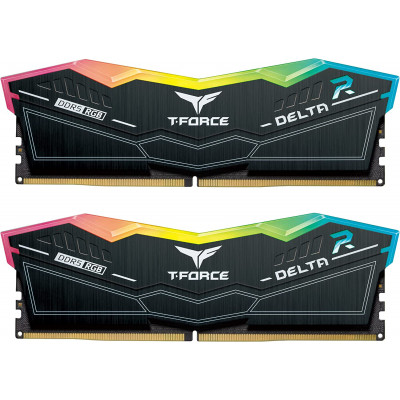 Оперативная память 64GB Kit (2x32GB) 6000MHz DDR5 Team Group DELTA RGB FF3D564G6000HC38ADC01 Black