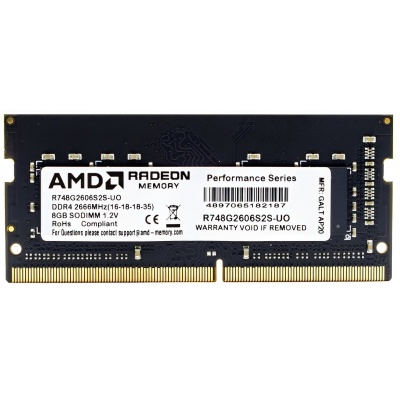 Оперативная память для ноутбука  8Gb DDR4 2133MHz AMD Radeon R7 Series R748G2133S2S-U Retail